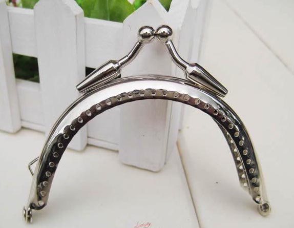 20Stück 8.5cm taschenrahmen silber taschenbügel metall